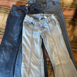 3 pairs of girls size 7 jeans